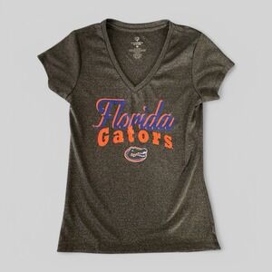Florida Gators Football gray V Neck Dri Fit womens small